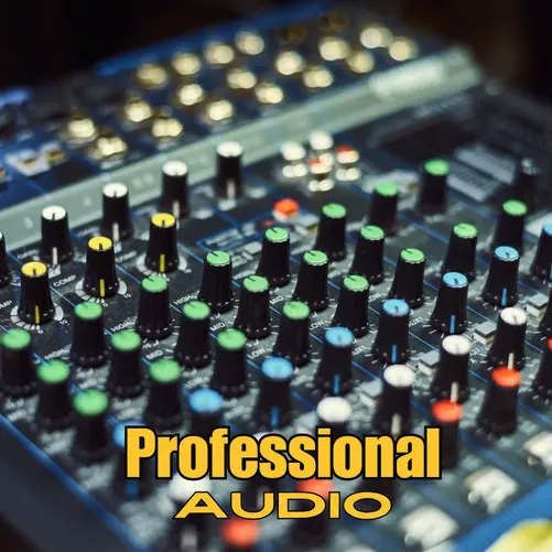 Professional audio setup for karaoke events